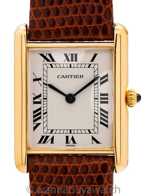 vintage tank cartier|pre owned cartier tank watches.